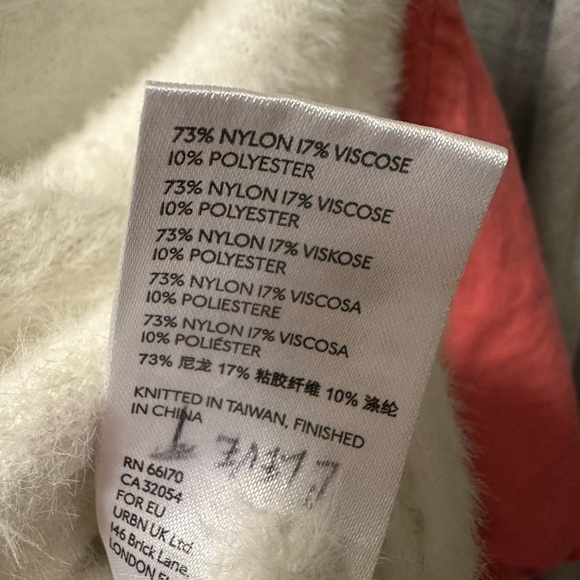 Anthropologie White Crew Neck Short Sleeve Sweater - Picture 9 of 10